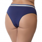 Calcinha Plus Size Tricolor Cintura Alta Tanga Cós Alto Forro 100% Algodão Lingerie Feminina