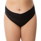 Calcinha Plus Size Cinta Modeladora Cós Alto Fio Dental Duplo Cintura Alta Tanga Conforto Lingerie Feminina